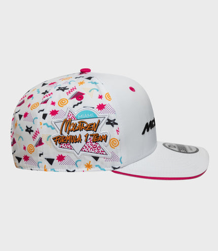New Era x McLaren Miami 9Seventy Stretch Snap Cap - White