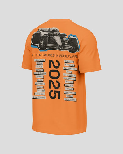 McLaren Mens All Cities Short Sleeve Washed T-Shirt - Burnt Orange