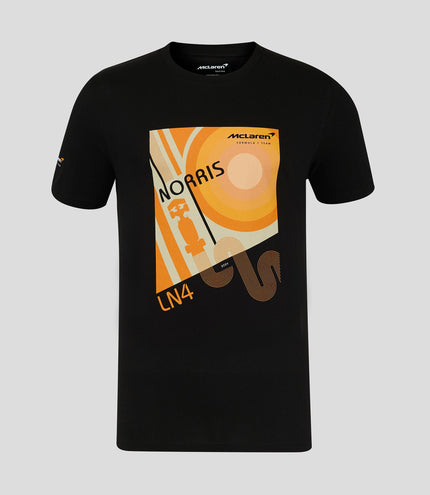 McLaren Unisex Track Lando Norris Graphic Pack T-Shirt - Caviar