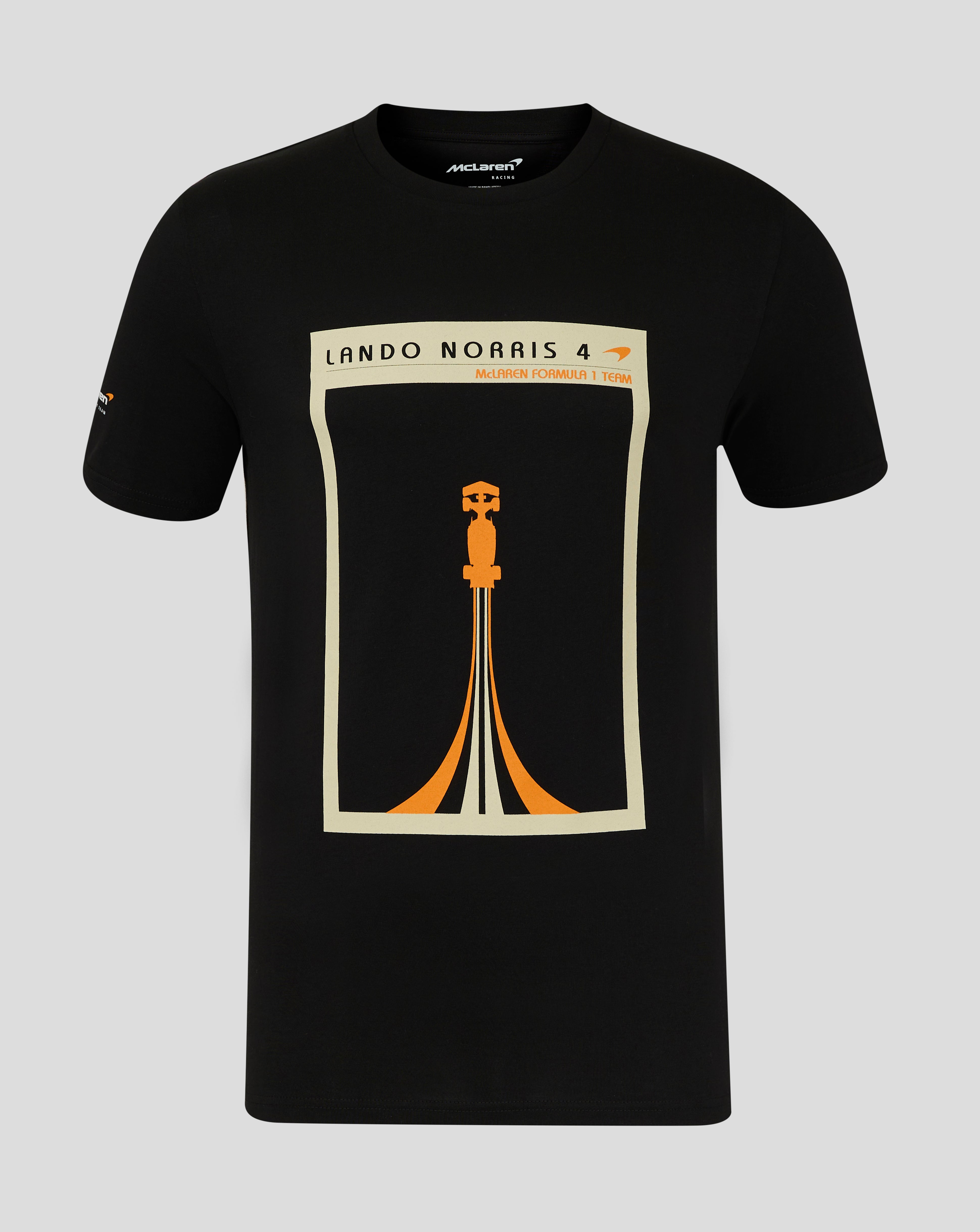 McLaren Unisex Track Poster Lando Norris Graphic Pack T-Shirt - Caviar