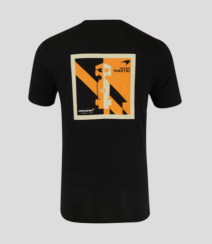 McLaren Unisex Track Car Oscar Piastri Graphic Pack T-Shirt - Caviar