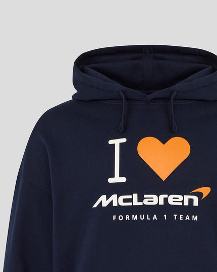 Unisex I Heart McLaren Silverstone Hoodie - Black Iris