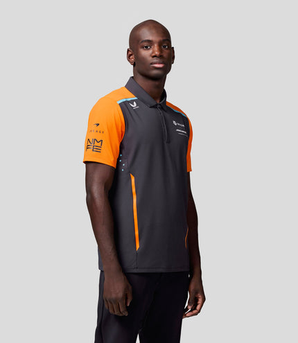 Mens Official Teamwear Polo Shirt Neom McLaren Formula E