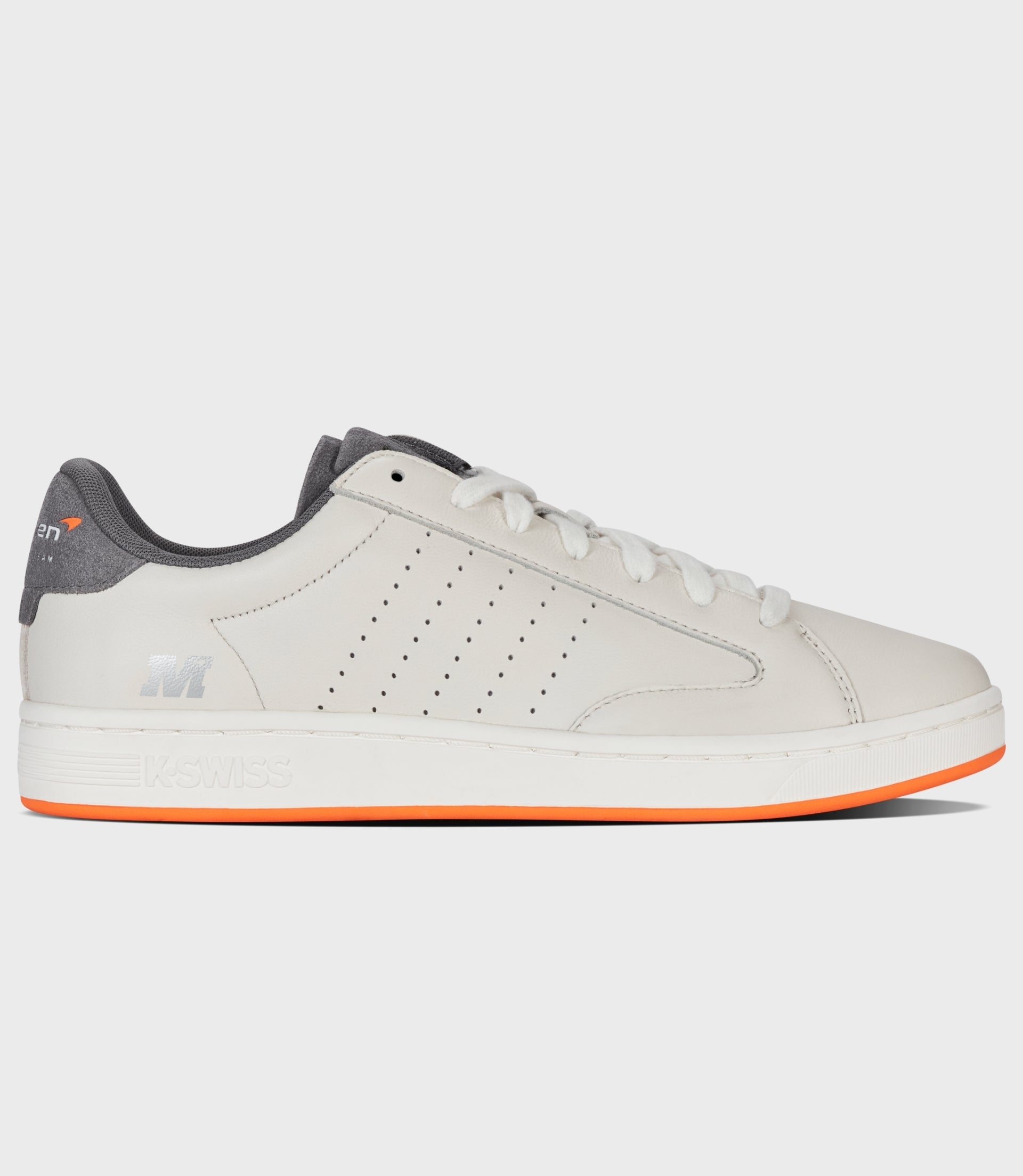 K-Swiss x McLaren Mens Lozan Klub Trainers - White/Anthracite