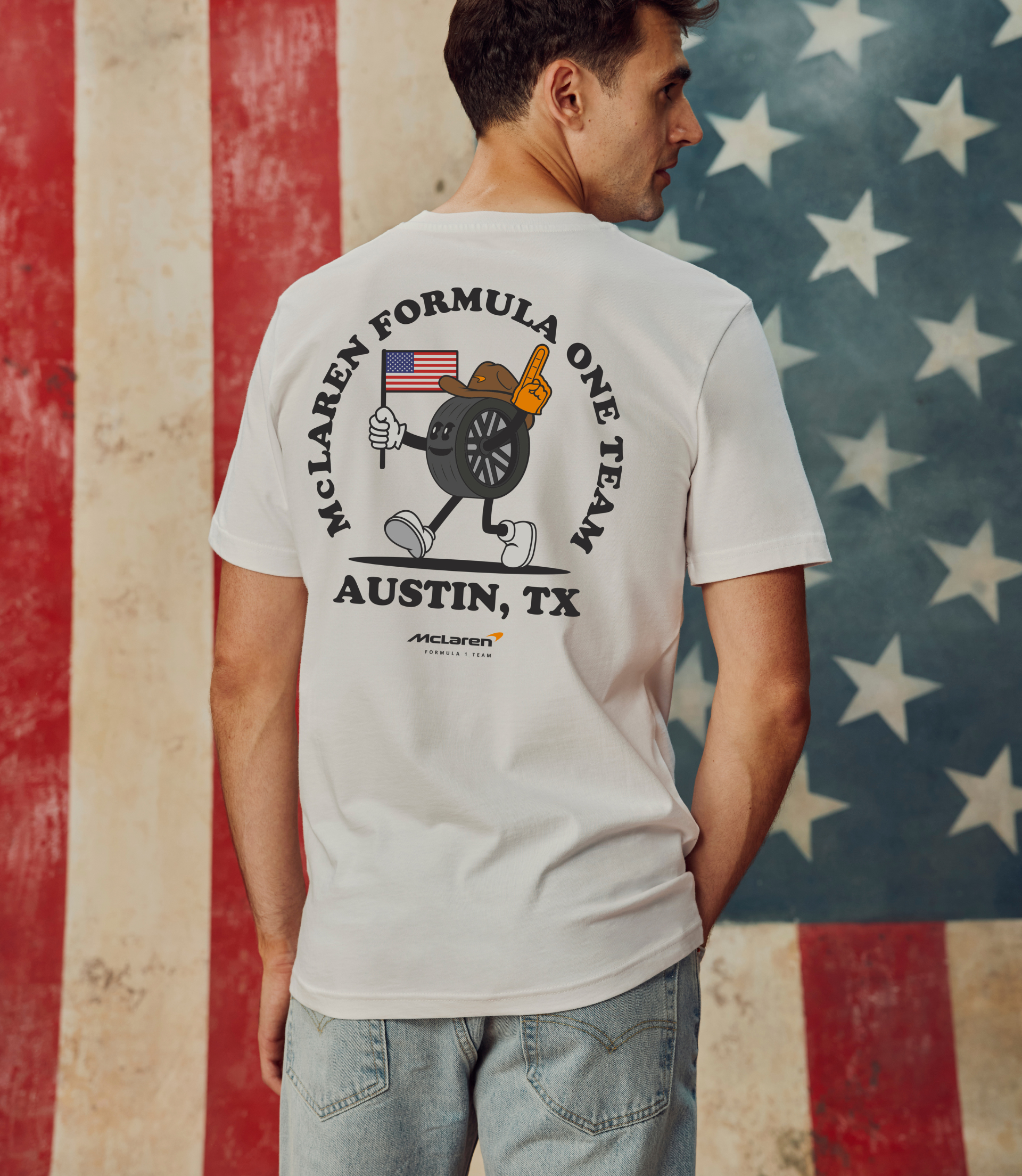 Mclaren 24 Austin T-Shirt - Bright White