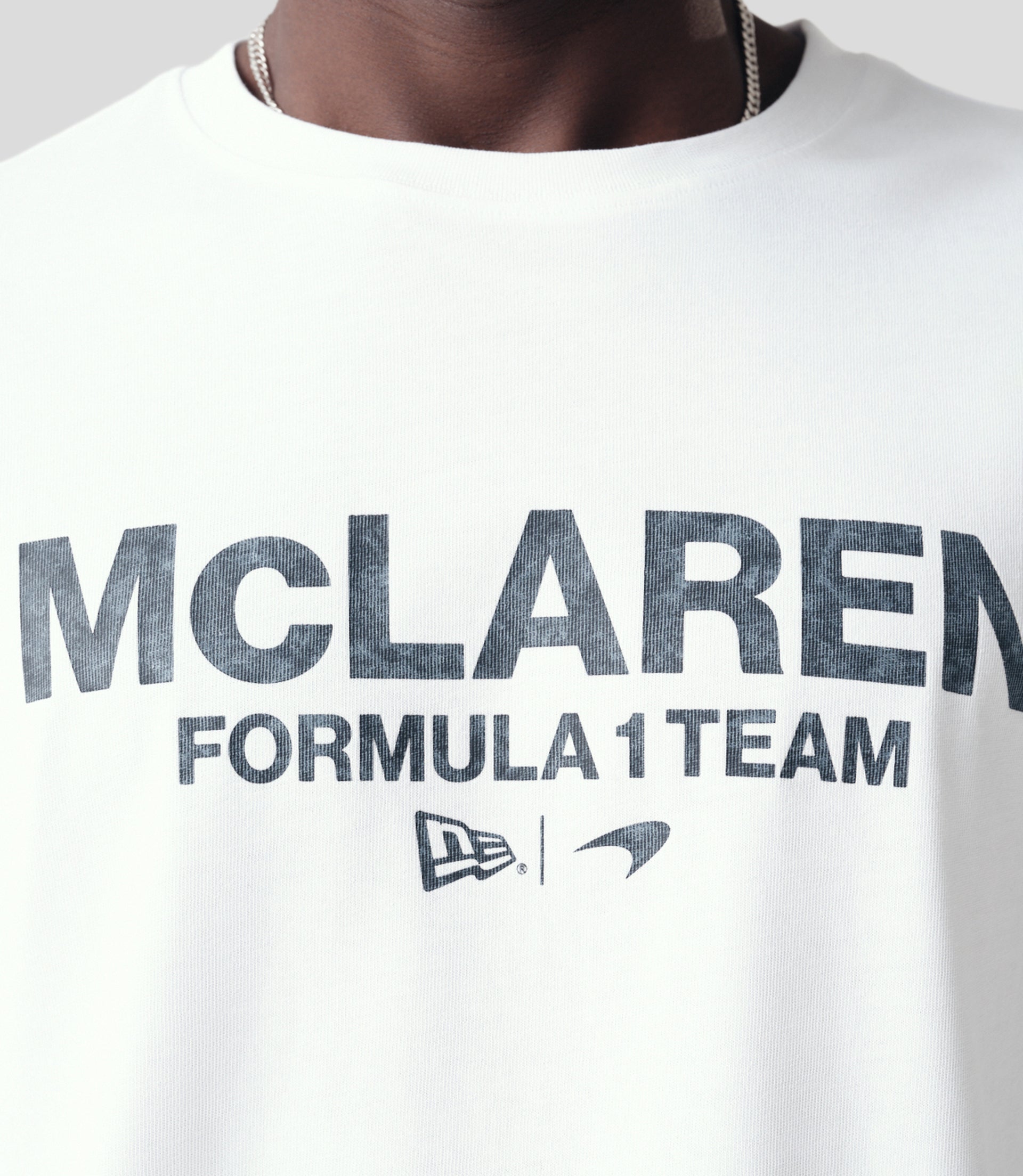 New Era McLaren Washed Pack Oversized T-Shirt - White