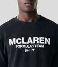 New Era McLaren Washed Pack Oversized T-Shirt - Black