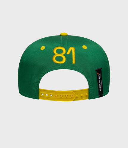 New Era x McLaren Australia Oscar Piastri 9Seventy Stretch Snap Cap - Green