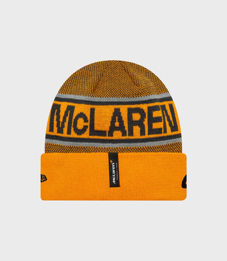 New Era x McLaren Formula 1 Team Lando Norris Cuff Beanie - Papaya