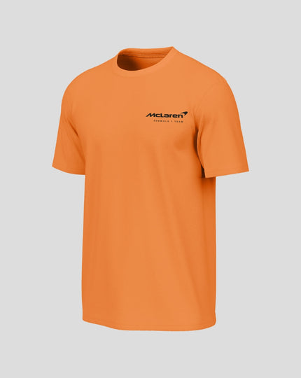 McLaren Mens All Cities Short Sleeve Washed T-Shirt - Burnt Orange