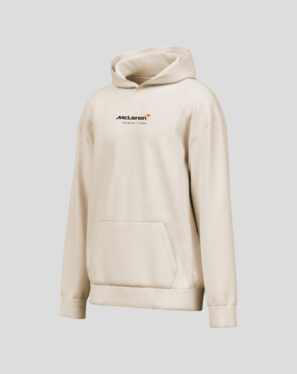 McLaren Mens Drive Fast Washed Pullover Hoodie - Off White