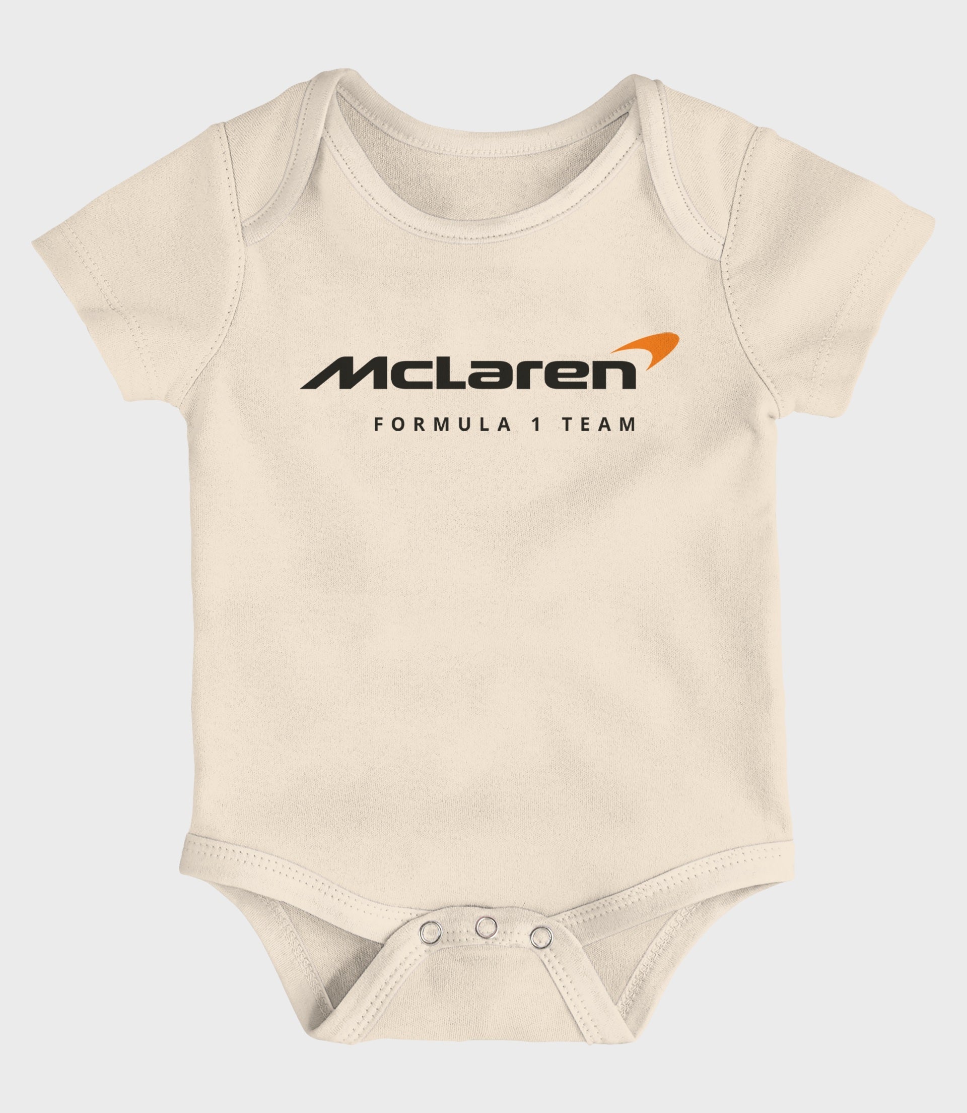 McLaren Infant Race Eras Short-Sleeved Creeper Set - Off White