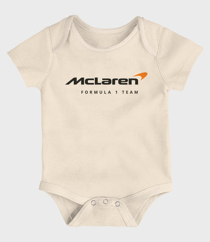 McLaren Infant Race Eras Short-Sleeved Creeper Set - Off White