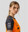 Official Womens McLaren Formula 1 Team Set Up T-Shirt Lando Norris - Papaya/Phantom