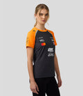 Official Womens McLaren Formula 1 Team Set Up T-Shirt Lando Norris - Phantom/Papaya