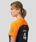 Official Womens McLaren Formula 1 Team Set Up T-Shirt Lando Norris - Phantom/Papaya