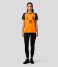 Official Womens McLaren Formula 1 Team Set Up T-Shirt Oscar Piastri- Papaya/Phantom