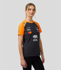 Official Womens McLaren Formula 1 Team Set Up T-Shirt Oscar Piastri - Phantom/Papaya