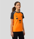 Official Womens McLaren Formula 1 Team Set Up T-Shirt - Papaya/Phantom