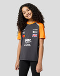 Official Junior McLaren Formula 1 Team Lando Norris Set Up T-Shirt - Phantom/Papaya