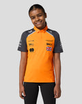 Official Junior McLaren Formula 1 Team Lando Norris Polo Shirt - Papaya/Phantom