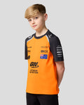 Official Junior McLaren Formula 1 Team Oacar Piastri Set Up T-Shirt - Papaya/Phantom