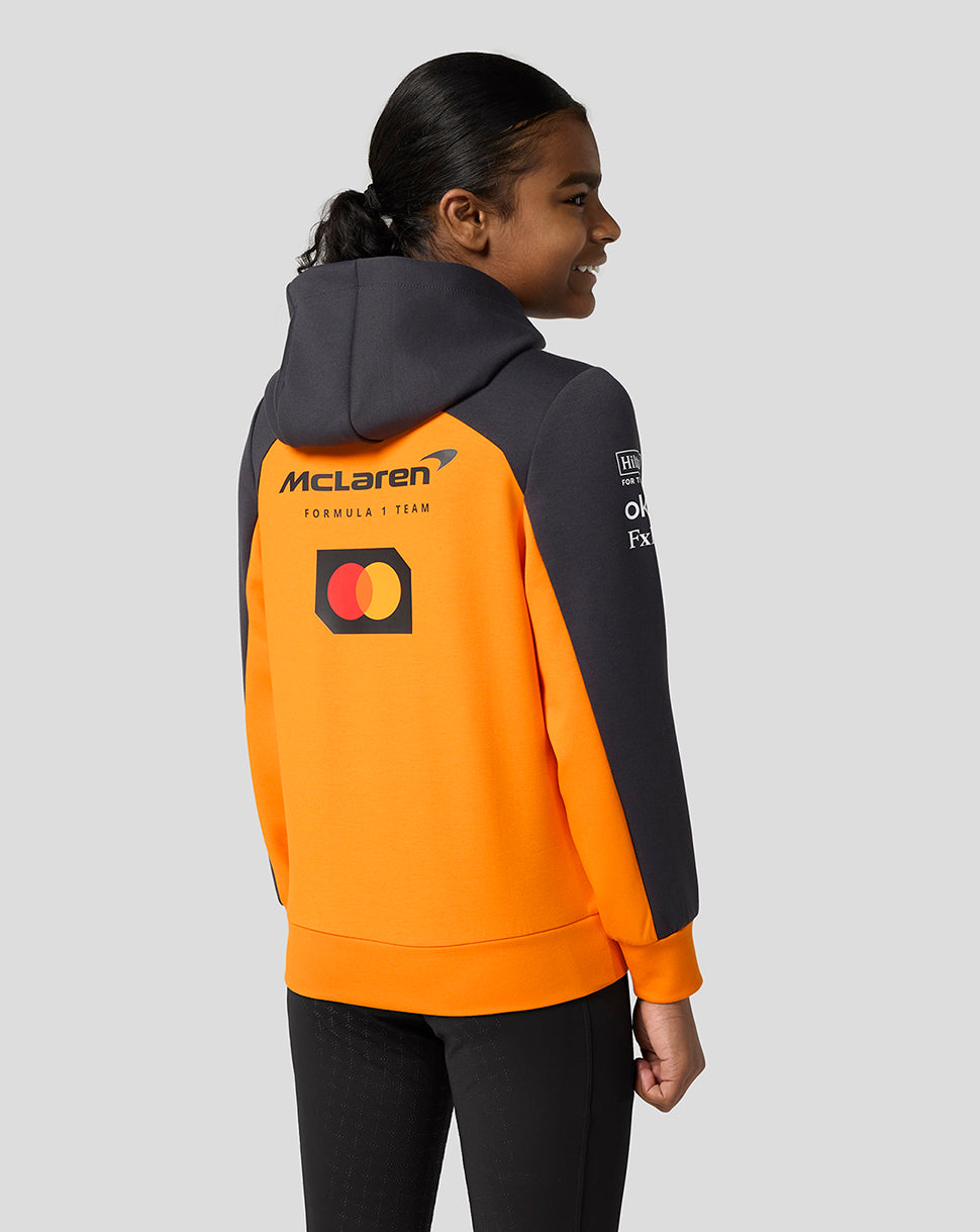 Official Junior McLaren Formula 1 Team Hooded Sweat - Papaya/Phantom