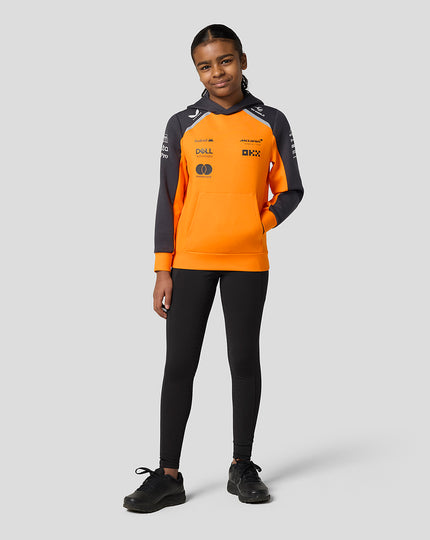 Official Junior McLaren Formula 1 Team Hooded Sweat - Papaya/Phantom