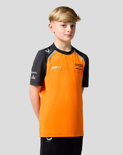 Official Junior Arrow McLaren IndyCar Team Set Up T-Shirt - Papaya/Phantom