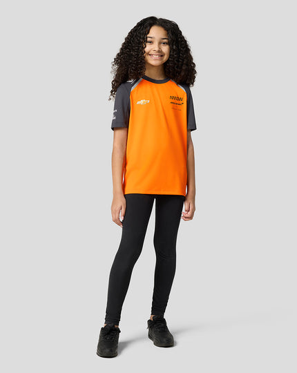 Official Junior McLaren Formula 1 Team Set Up T-Shirt - Papaya/Phantom