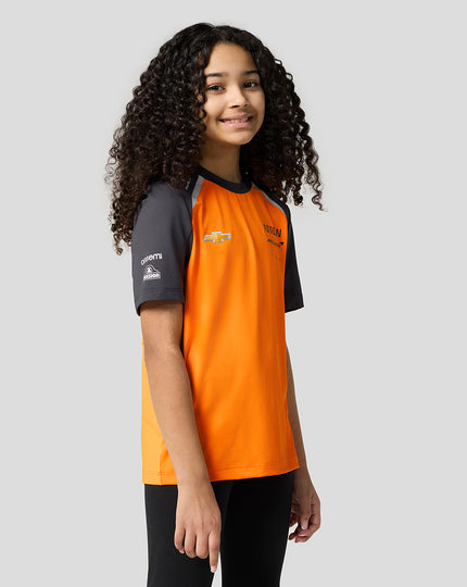 Official Junior McLaren Formula 1 Team Set Up T-Shirt - Papaya/Phantom