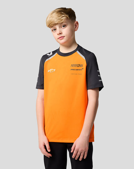 Official Junior Arrow McLaren IndyCar Team Set Up T-Shirt - Papaya/Phantom