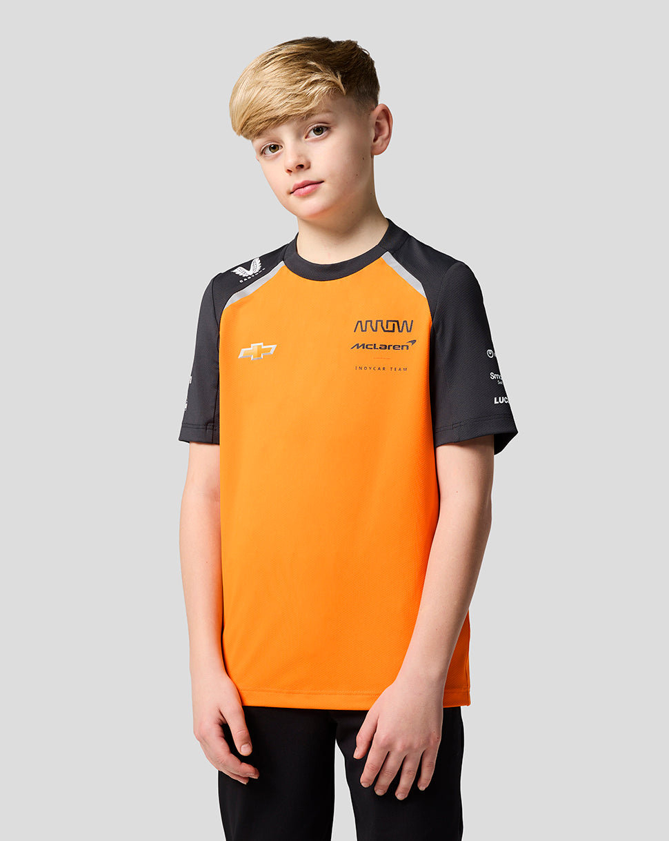 Official Junior McLaren Formula 1 Team Set Up T-Shirt - Papaya/Phantom