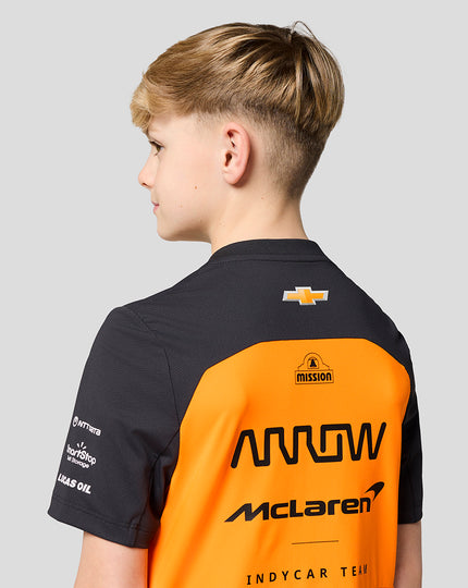 Official Junior McLaren Formula 1 Team Set Up T-Shirt - Papaya/Phantom