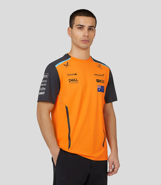 McLaren F1 ポロシャツ オレンジ/ブラック Men's McLaren Orange/Anthracite McLaren F1 Team 2025 Replica