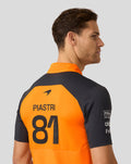 Official Mens McLaren Formula 1 Team Oscar Piastri Polo Shirt - Papaya/Phantom