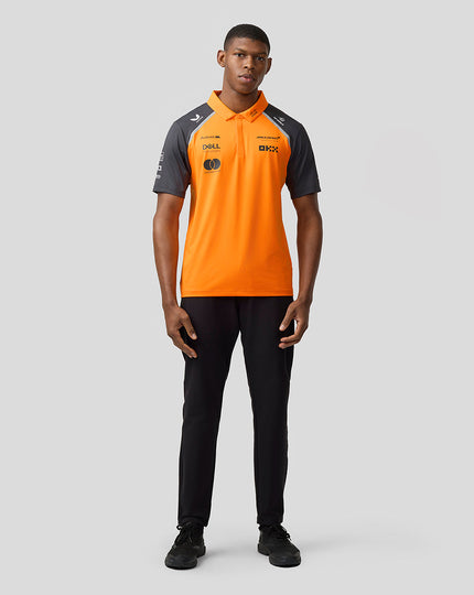 Official Mens McLaren Formula 1 Team Polo Shirt - Papaya/Phantom