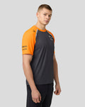 Official Mens NEOM McLaren Formula E Teamwear Set Up T-Shirt - Phantom/Papaya