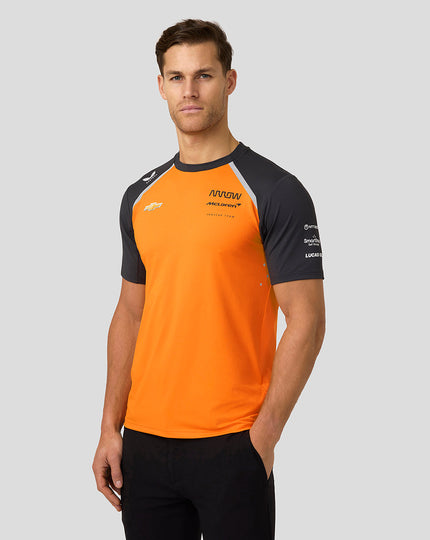 Official Mens Arrow McLaren IndyCar Team Set Up T-Shirt - Papaya/Phantom