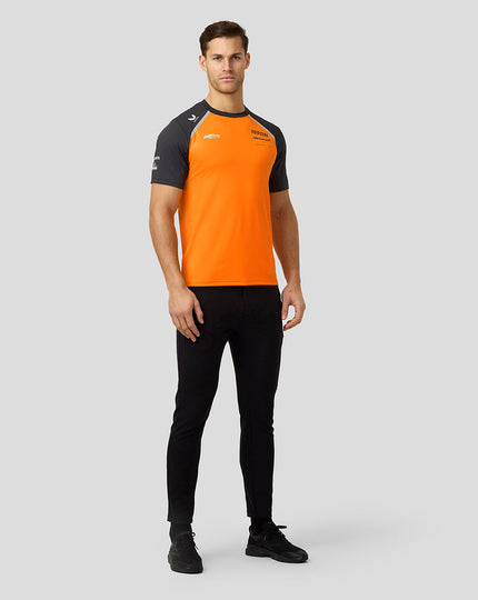 Official Mens Arrow McLaren IndyCar Team Set Up T-Shirt - Papaya/Phantom