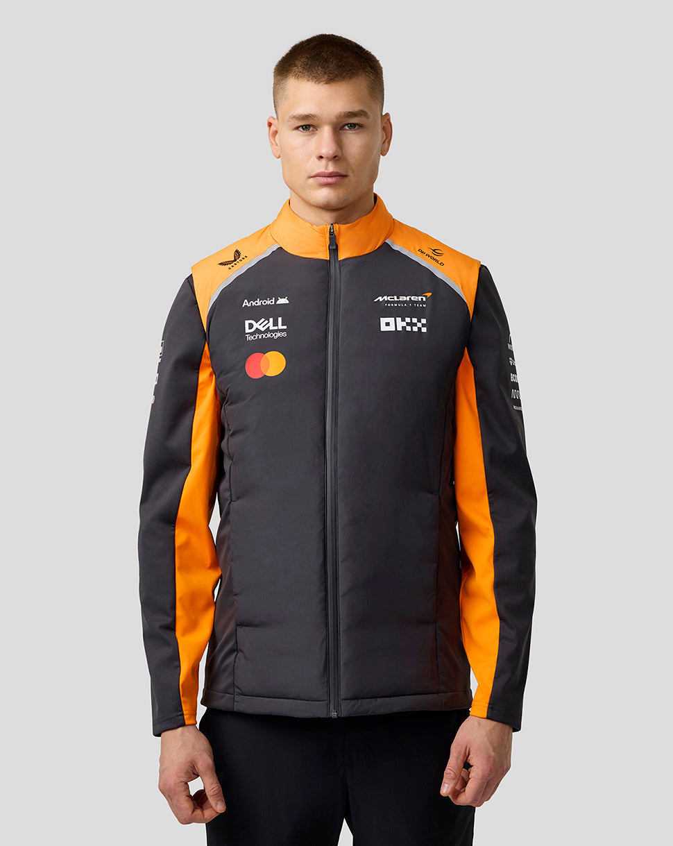 Official Unisex McLaren Formula 1 Team Hybrid Gilet - Phantom/Papaya