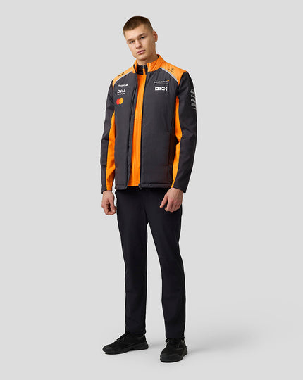 Official Unisex McLaren Formula 1 Team Hybrid Gilet - Phantom/Papaya