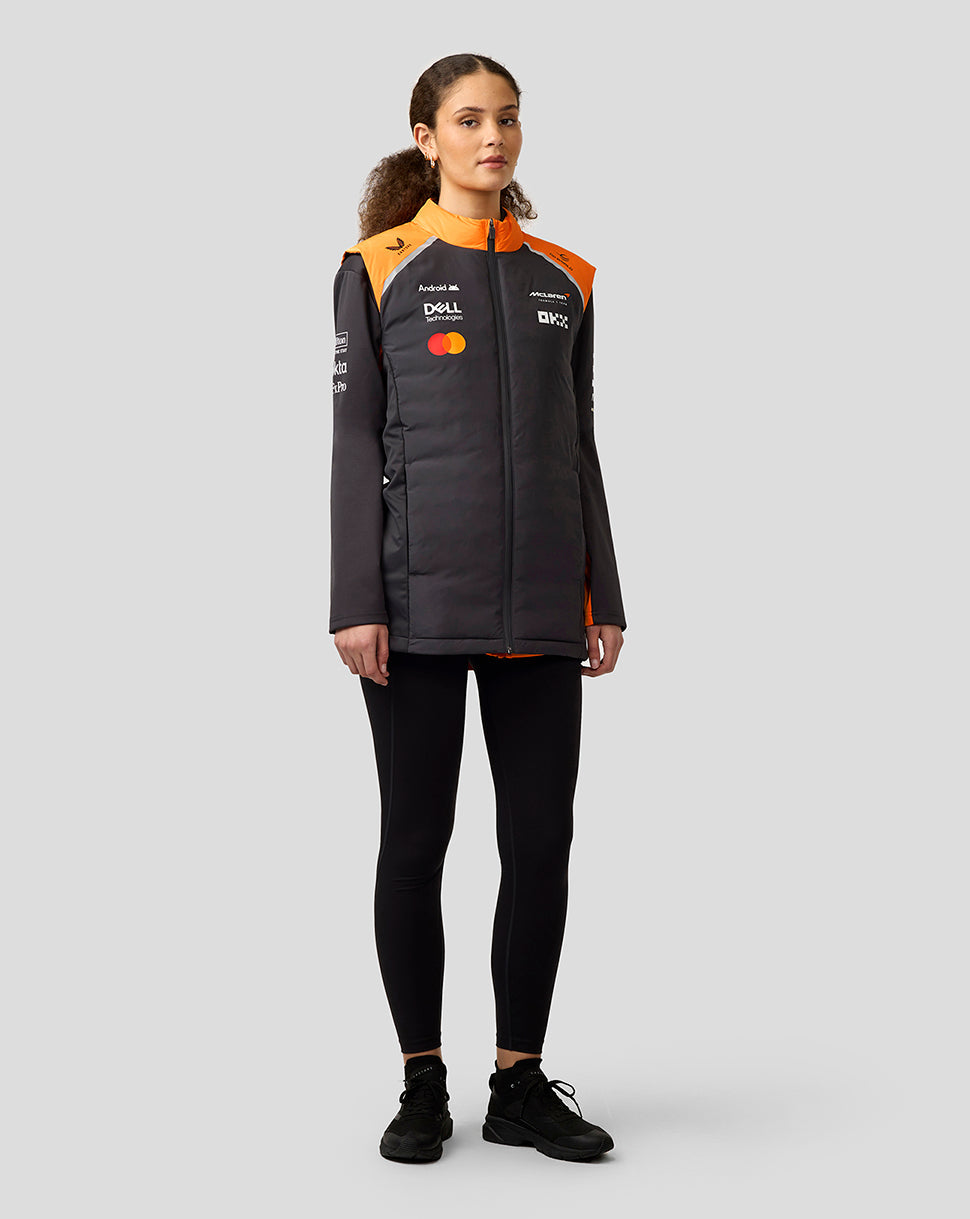 Official Unisex McLaren Formula 1 Team Hybrid Gilet - Phantom/Papaya