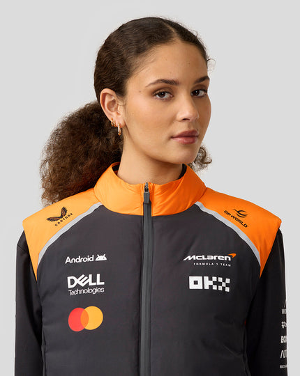 Official Unisex McLaren Formula 1 Team Hybrid Gilet - Phantom/Papaya