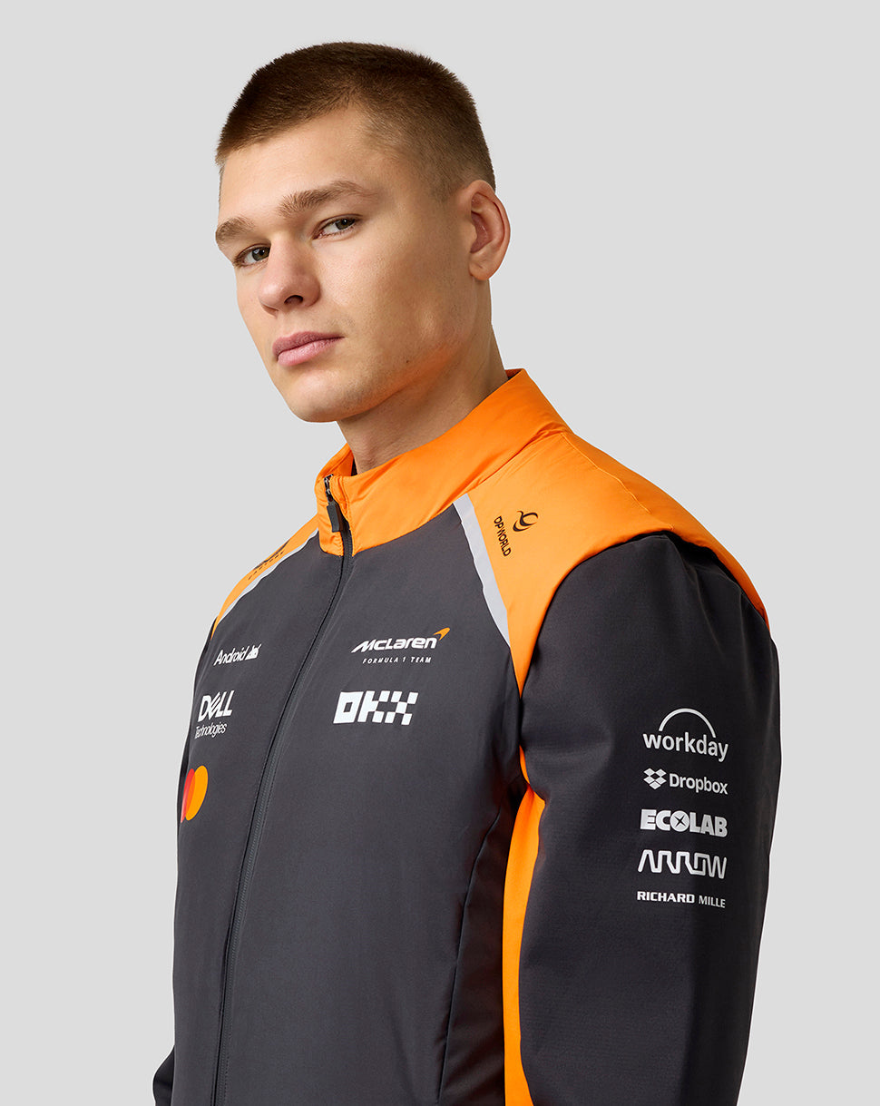 Official Unisex McLaren Formula 1 Team Hybrid Gilet - Phantom/Papaya