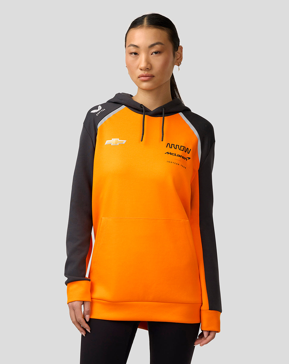 Official Unisex Arrow McLaren IndyCar Team Hoodie - Papaya/Phantom