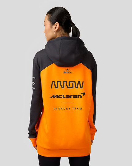 Official Unisex Arrow McLaren IndyCar Team Hoodie - Papaya/Phantom