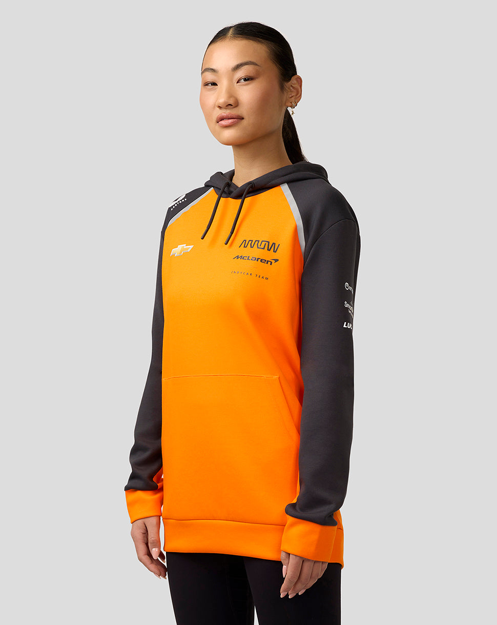 Official Unisex Arrow McLaren IndyCar Team Hoodie - Papaya/Phantom