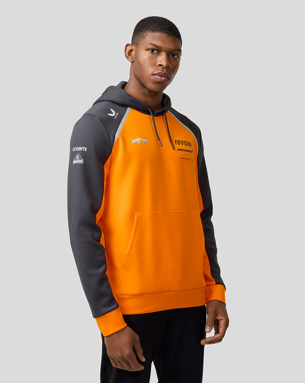 Official Unisex Arrow McLaren IndyCar Team Hoodie - Papaya/Phantom