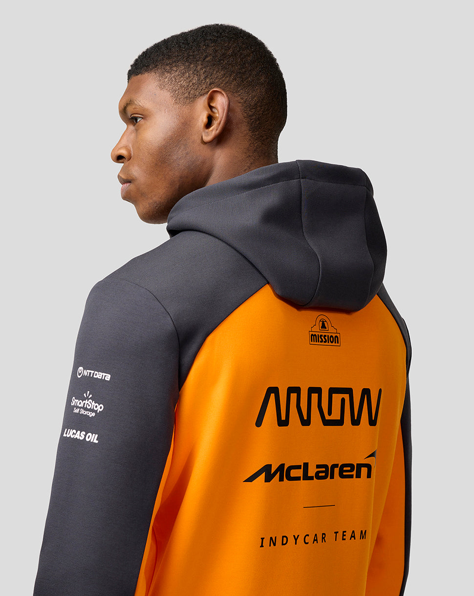 Official Unisex Arrow McLaren IndyCar Team Hoodie - Papaya/Phantom